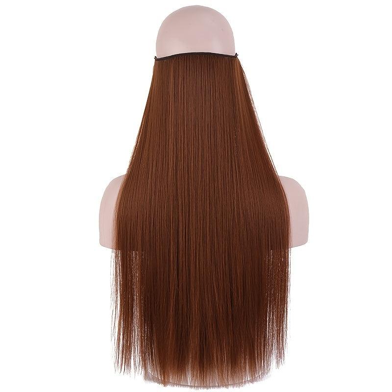 Synthetic Wig Pieces 22 Inches Natural Invisible False Hair Extension