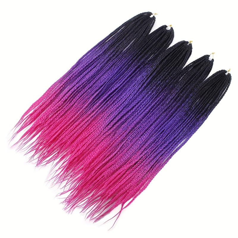 60 96 Cm Ombre Crochet Box Braids Synthetic Braiding Hair Extensions