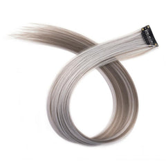 8 Pcs Colorful Hair Extensions 55-88 Cm Straight Synthetic
