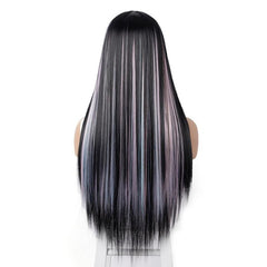 8 Pcs Colorful Hair Extensions 55-88 Cm Straight Synthetic