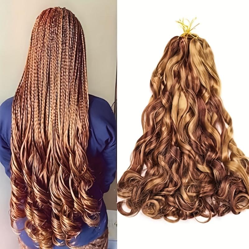 French Curly Braiding Hair 60-96 cm Loose Wave Spiral Crochet Hair