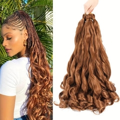 French Curly Braiding Hair 60-96 cm Loose Wave Spiral Crochet Hair