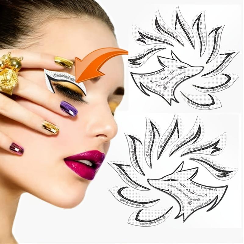 Professional Eyeliner Stencil & Eyeshadow Stencil Set