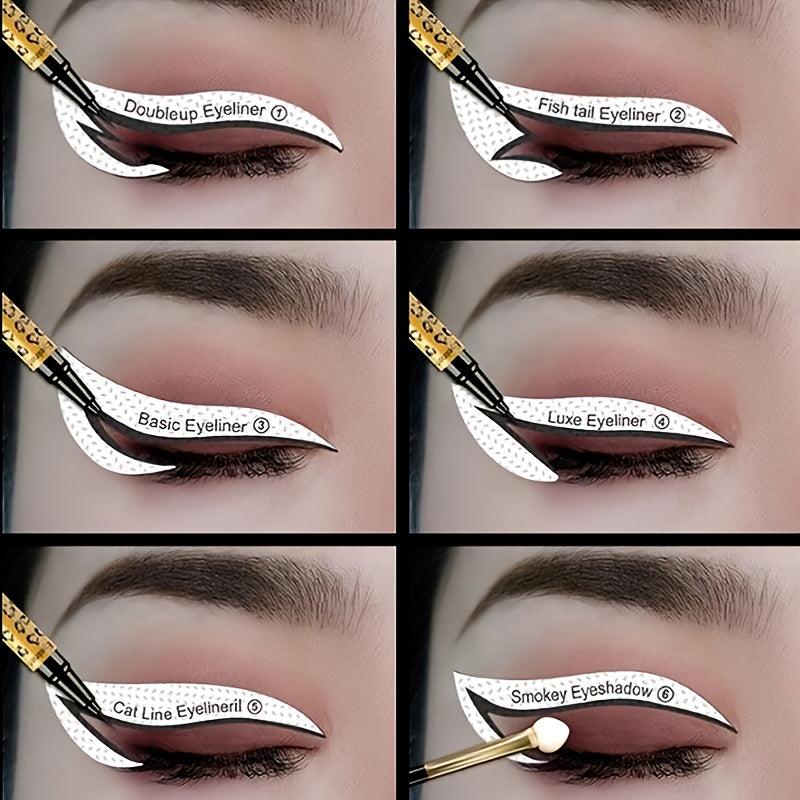Professional Eyeliner Stencil & Eyeshadow Stencil Set