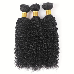 Long Curly Deep Wave Human Hair Bundles Natural Look Daily Use