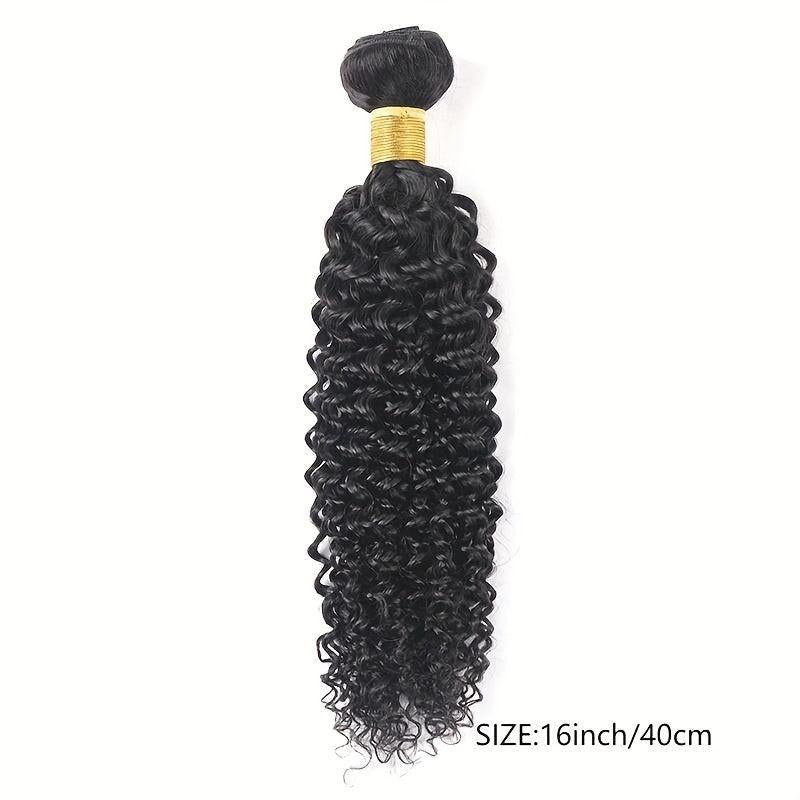 Long Curly Deep Wave Human Hair Bundles Natural Look Daily Use
