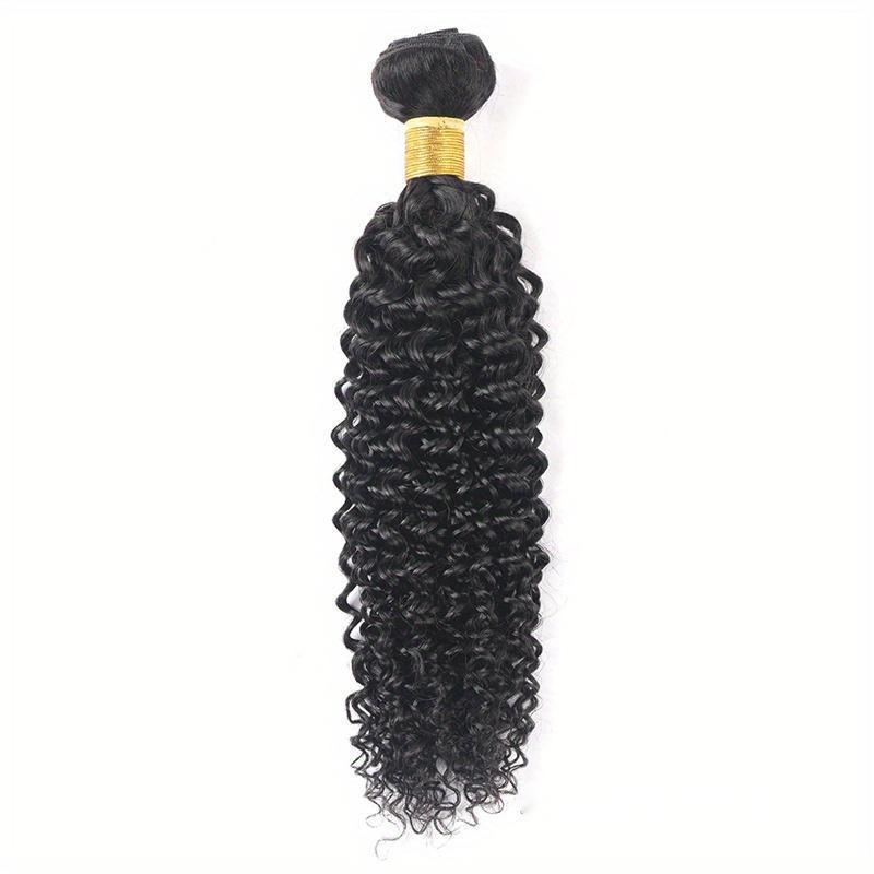 Long Curly Deep Wave Human Hair Bundles Natural Look Daily Use