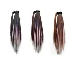 Long Straight Ponytail Extensions Synthetic Clip In Hair Extensions