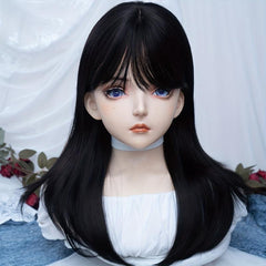 Long Straight Wig With Bangs Synthetic Wig Heat Resistant