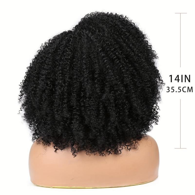 35 56 Cm Afro Curly Wigs Short Kinky Curly Wigs For Women Fluffy Soft Synthetic