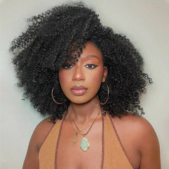35 56 Cm Afro Curly Wigs Short Kinky Curly Wigs For Women Fluffy Soft Synthetic