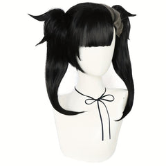 Short 2 Tone Gray Synthetic Anime Cosplay Wig for Halloween