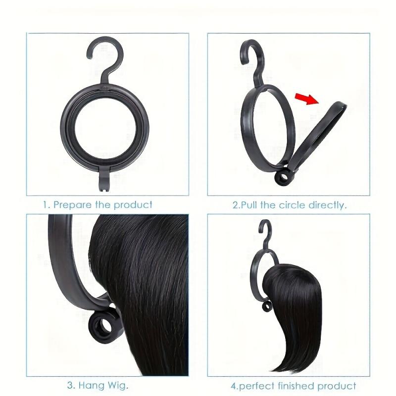 2pcs Portable Wig Hanger with Reinforced Hooks