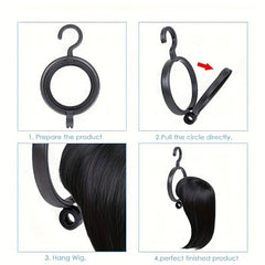 2pcs Portable Wig Hanger with Reinforced Hooks