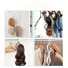 2pcs Portable Wig Hanger with Reinforced Hooks