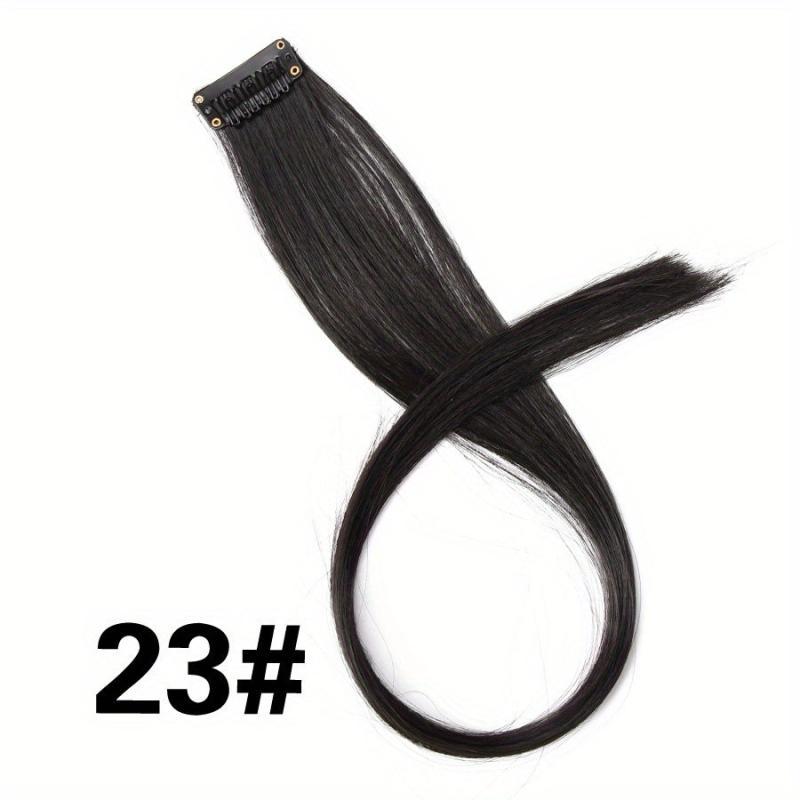 Colorful Straight Clip In Hair Extensions for Party