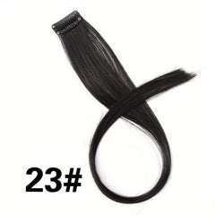 Colorful Straight Clip In Hair Extensions for Party