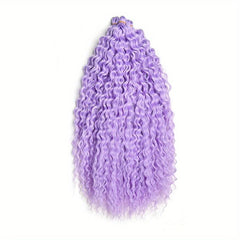 Pink 55 88 Cm Deep Wave Braiding Hair Extensions Synthetic Curly Hair