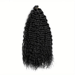 Pink 55 88 Cm Deep Wave Braiding Hair Extensions Synthetic Curly Hair