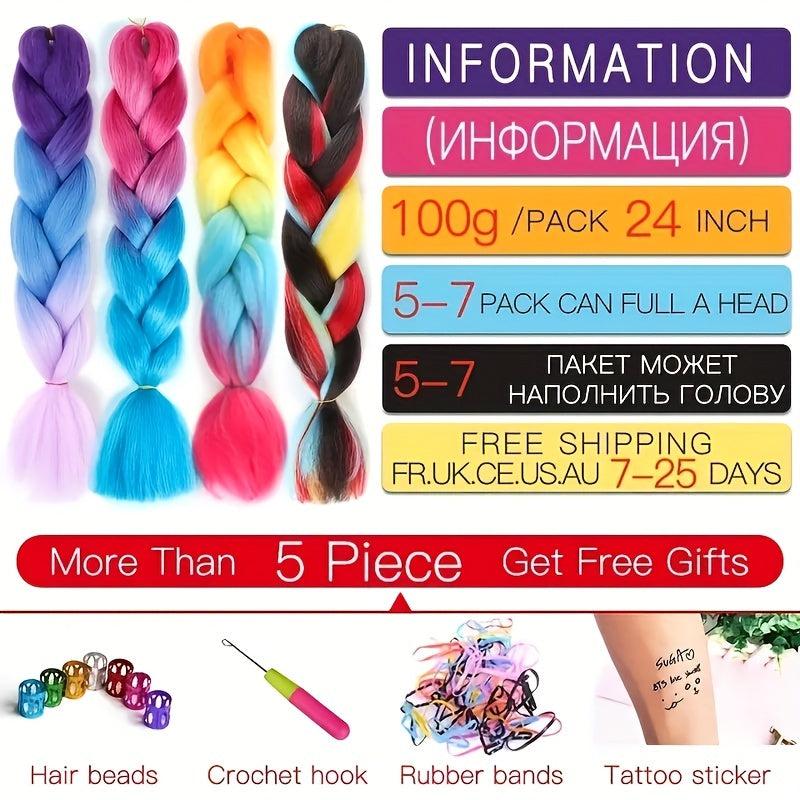 60 96 Cm Ombre Jumbo Braiding Hair Extensions Twist Crochet Braids