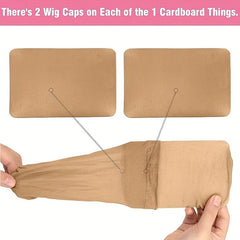 10 Pcs Wig Caps Light Brown Elastic Stretchy Caps for Women