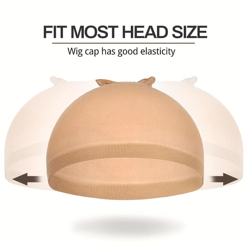 10 Pcs Wig Caps Light Brown Elastic Stretchy Caps for Women