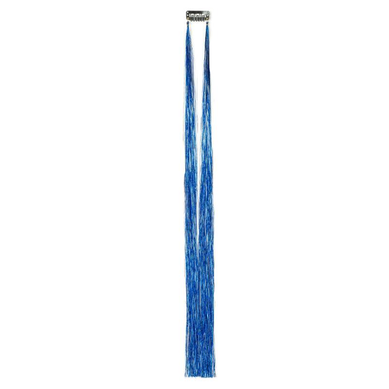 Colorful Tinsel Hair Extensions Clip In Glitter Highlights Hair Accessories