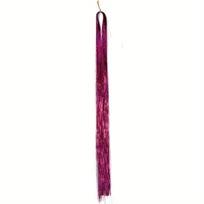 55 88 cm Hair Tinsel Strands Long Straight Hair Extensions Party Highlight Hair