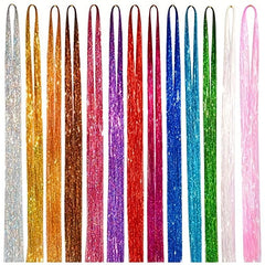 55 88 cm Hair Tinsel Strands Long Straight Hair Extensions Party Highlight Hair