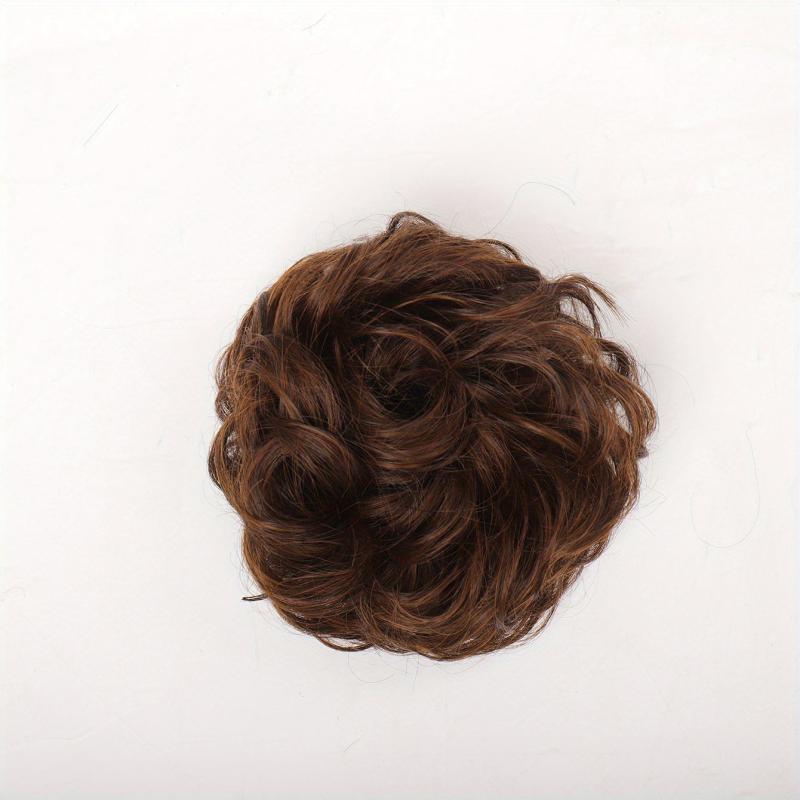 Messy Scrunchie Curly Hair Bun - Bract Accessory