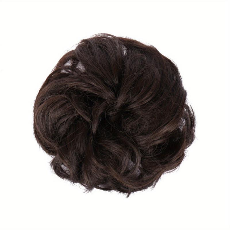Messy Scrunchie Curly Hair Bun - Bract Accessory