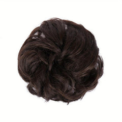 Messy Scrunchie Curly Hair Bun - Bract Accessory