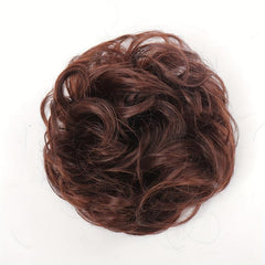 Messy Scrunchie Curly Hair Bun - Bract Accessory