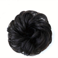 Messy Scrunchie Curly Hair Bun - Bract Accessory