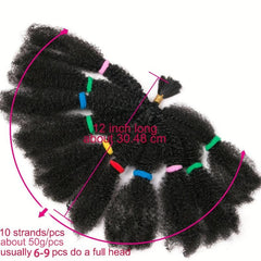 Ombre Braiding Hair Curly Crochet Braids Hair Extensions 30-48cm