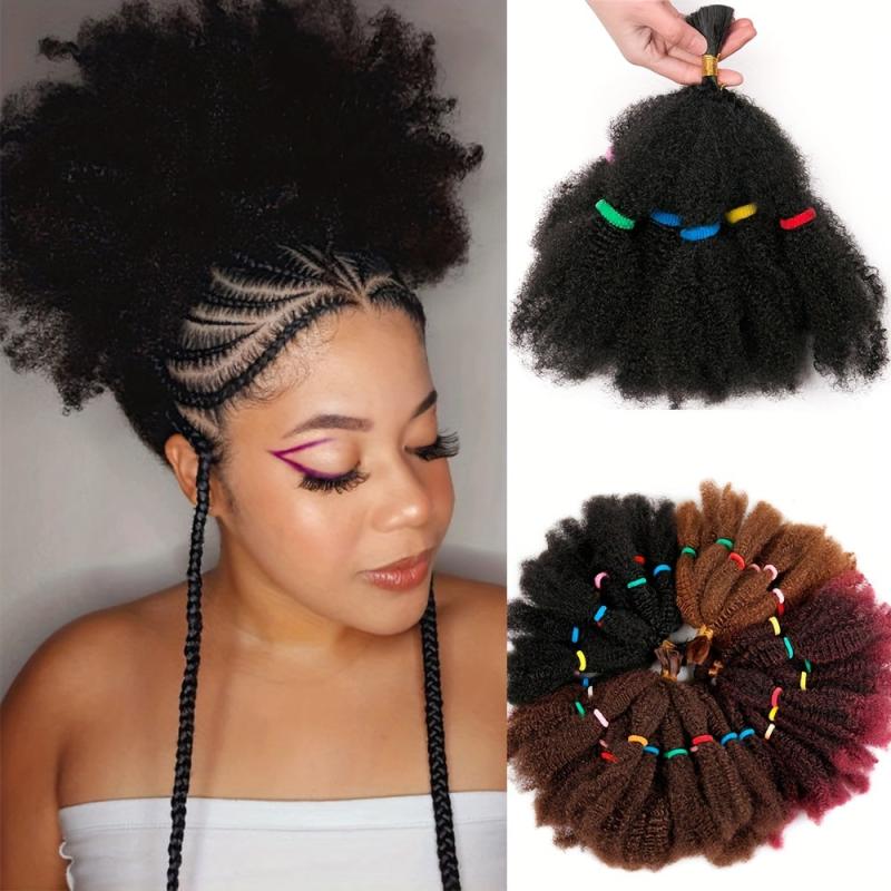 Ombre Braiding Hair Curly Crochet Braids Hair Extensions 30-48cm
