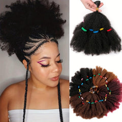 Ombre Braiding Hair Curly Crochet Braids Hair Extensions 30-48cm