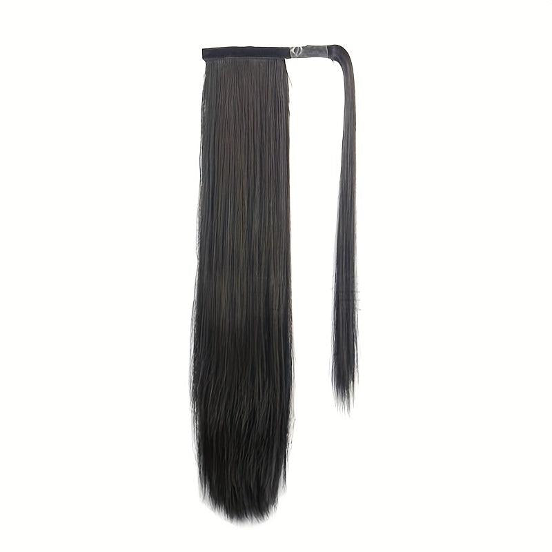 Long Straight Ponytail Extensions Synthetic Clip In Hair Extensions