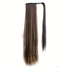 Long Straight Ponytail Extensions Synthetic Clip In Hair Extensions