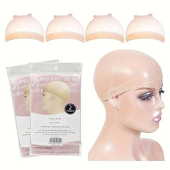 2 Pack Transparent HD Wig Cap For Lace Front Wig - Wig Stocking Caps Women