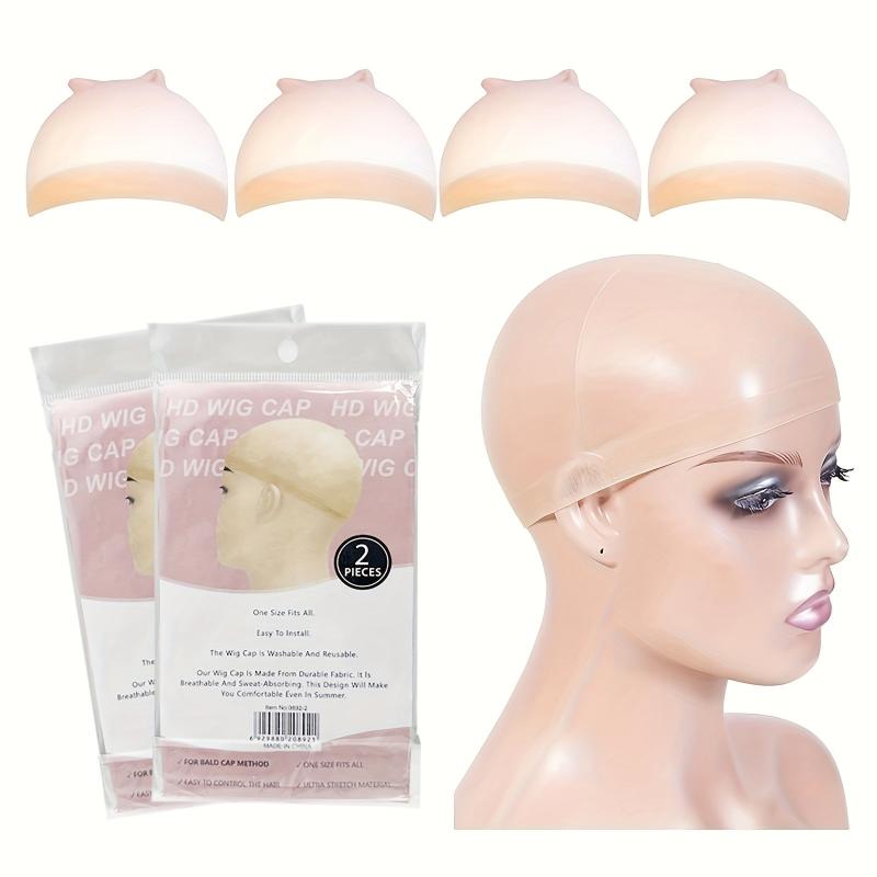 2 Pack Transparent HD Wig Cap For Lace Front Wig - Wig Stocking Caps Women