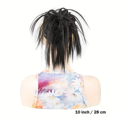 Messy Hair Bun Scrunchie Updo Extension Ponytail Y2K