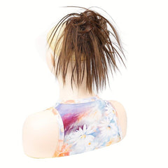 Messy Hair Bun Scrunchie Updo Extension Ponytail Y2K