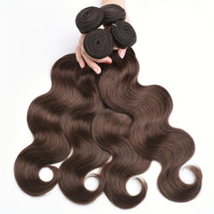 Brazilian Body Wave Brown Hair Bundles 4 Body Wave Bundles 20-32-86-36 Cm