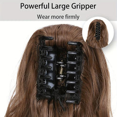 Water Wavy Ponytail Extension, 14 Inch Dirty Blonde