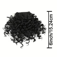 Curly Hair Bangs Clip In Extensions Afro Kinky Short Synthetic Fiber Bangs