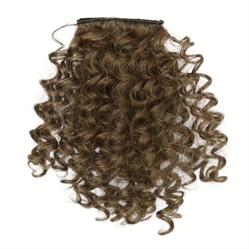 Curly Hair Bangs Clip In Extensions Afro Kinky Short Synthetic Fiber Bangs