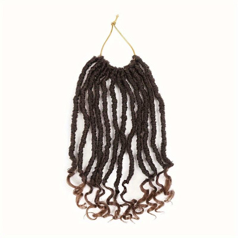 Goddess Dreadlock Curly Crochet Hair Straight Faux Locs