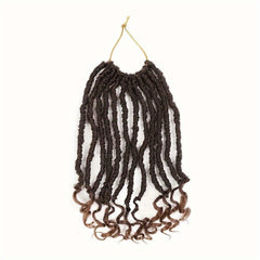 Goddess Dreadlock Curly Crochet Hair Straight Faux Locs