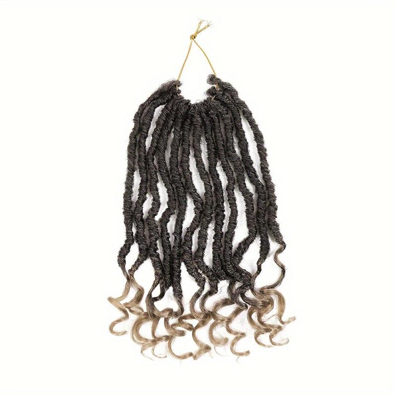 Goddess Dreadlock Curly Crochet Hair Straight Faux Locs
